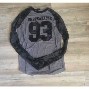NWOT~Zoo York Black/Gray Tie Dye “Unbreakable” Long Sleeve Jersey Sz Medium
